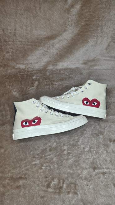 CDG × Converse Chuck 70 High - Milk