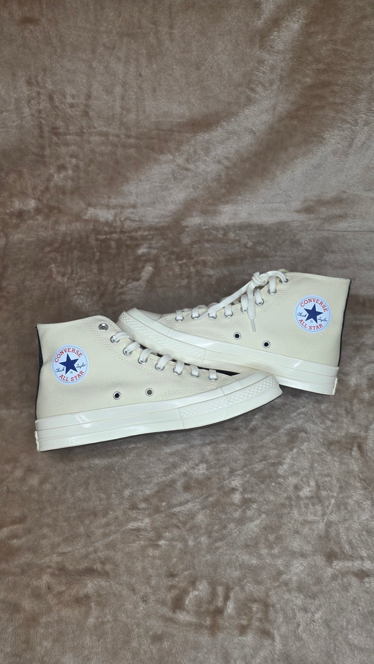 CDG × Converse Chuck 70 High - Milk