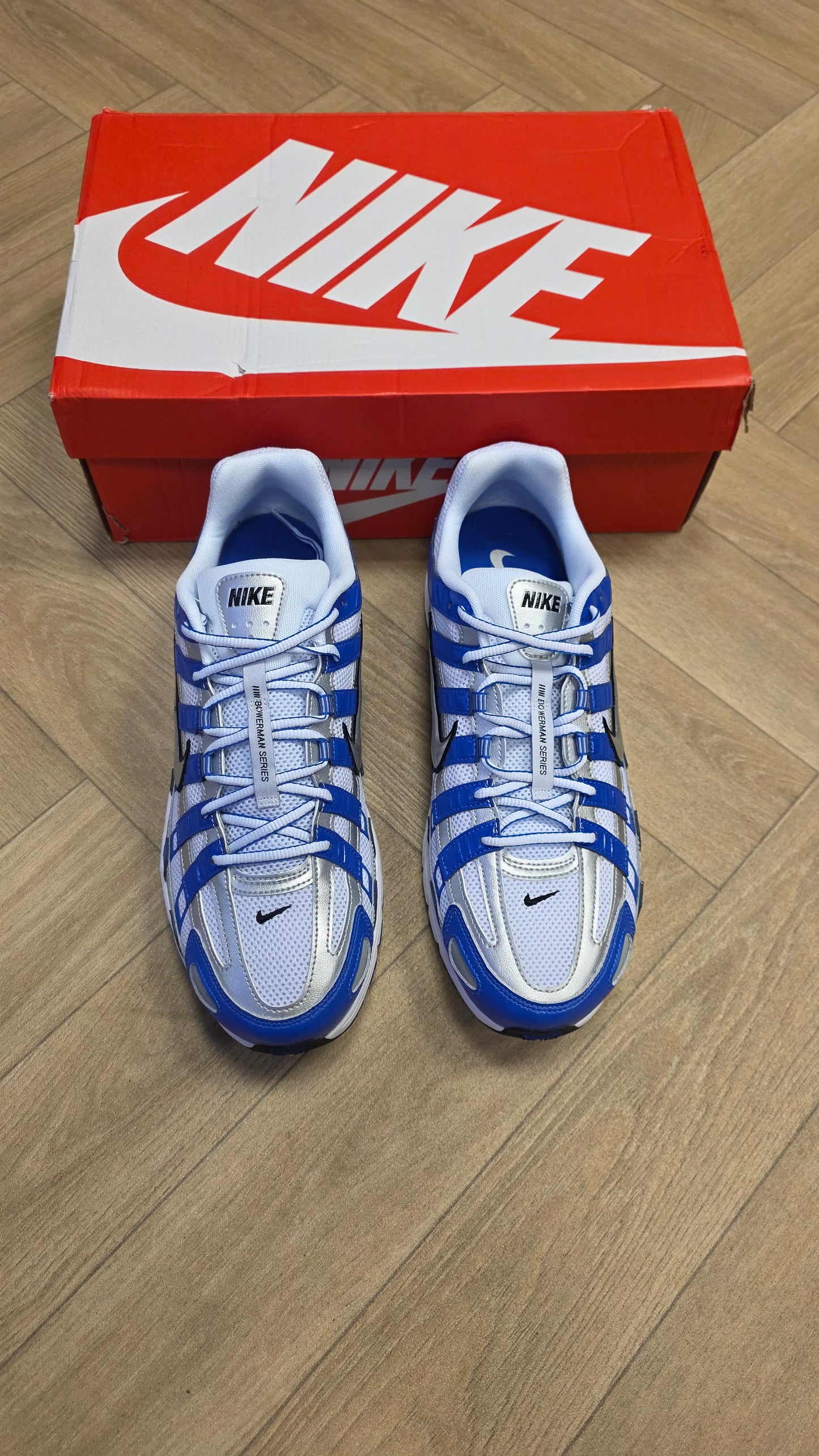 Nike P-6000 Racer Blue Metallic Silver White