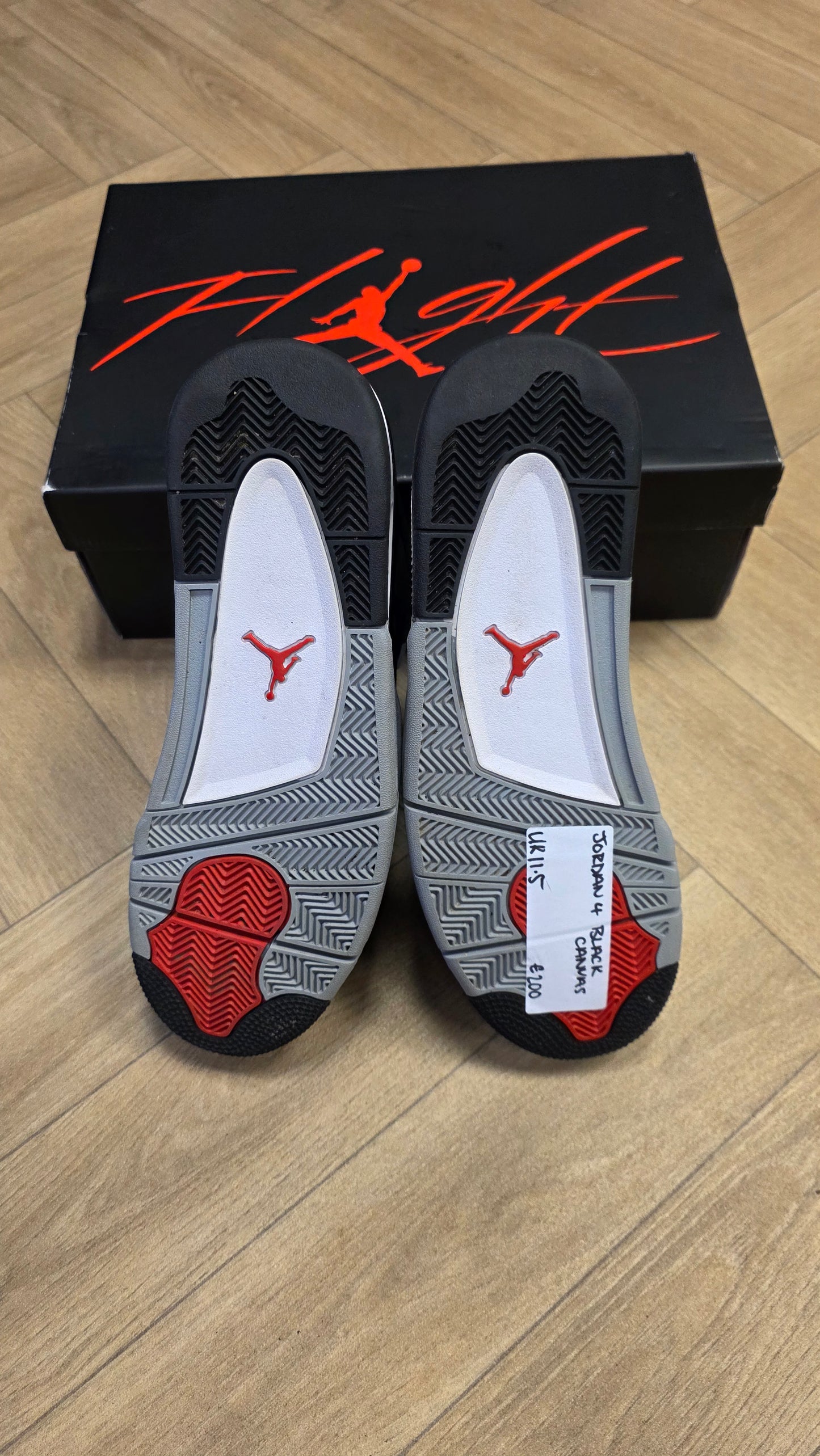 Jordan 4 Retro Black Canvas