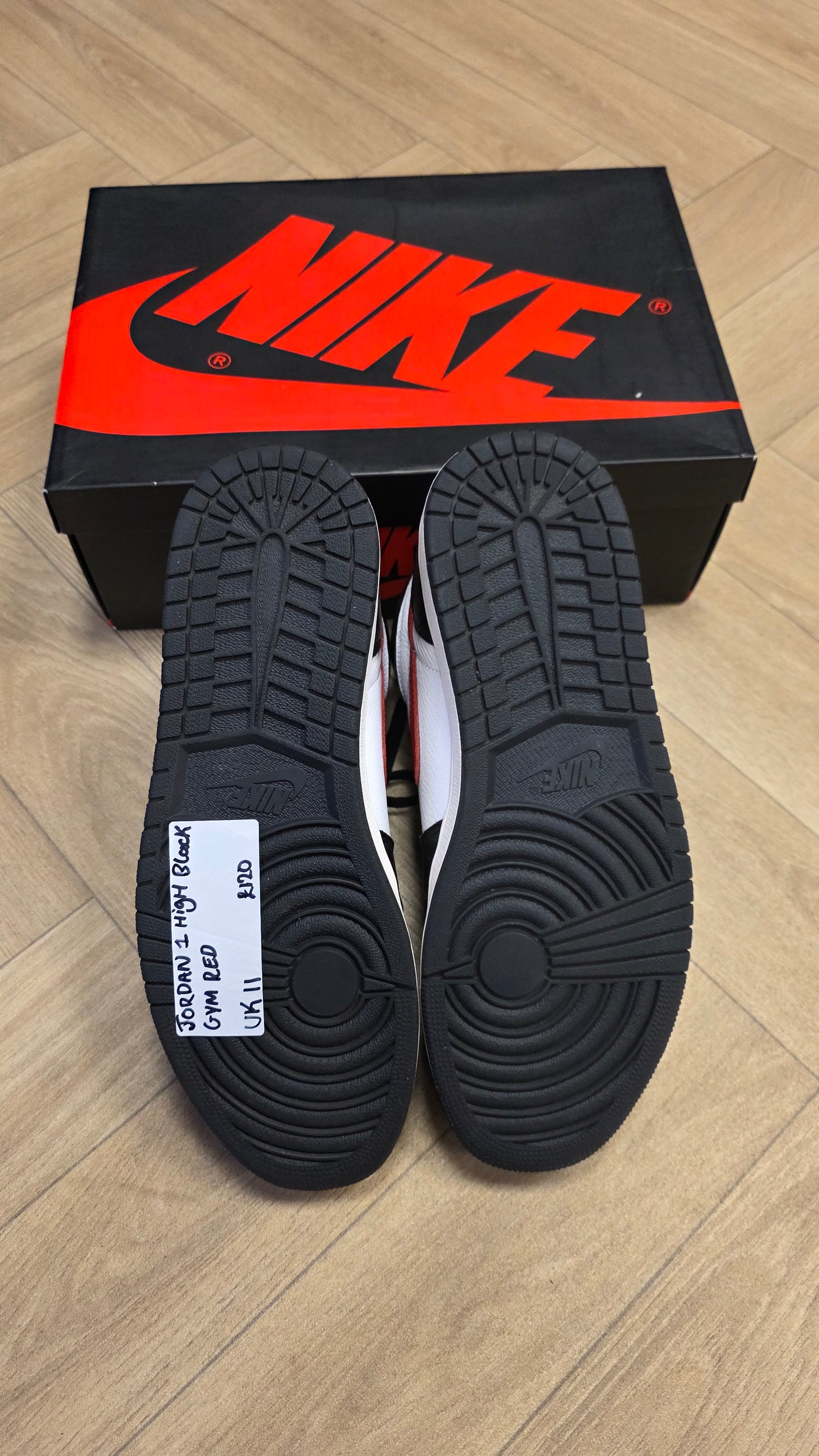 Jordan 1 High Black Gym Red