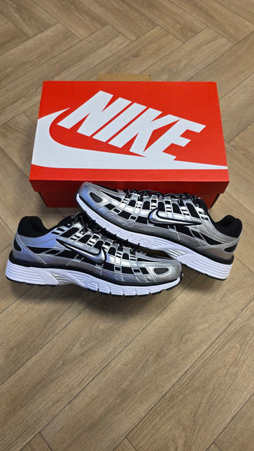 Nike P-6000 Metallic Silver Black White