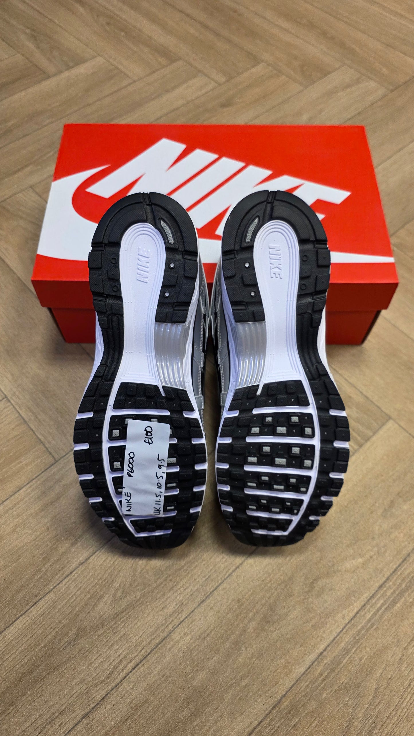 Nike P-6000 Metallic Silver Black White