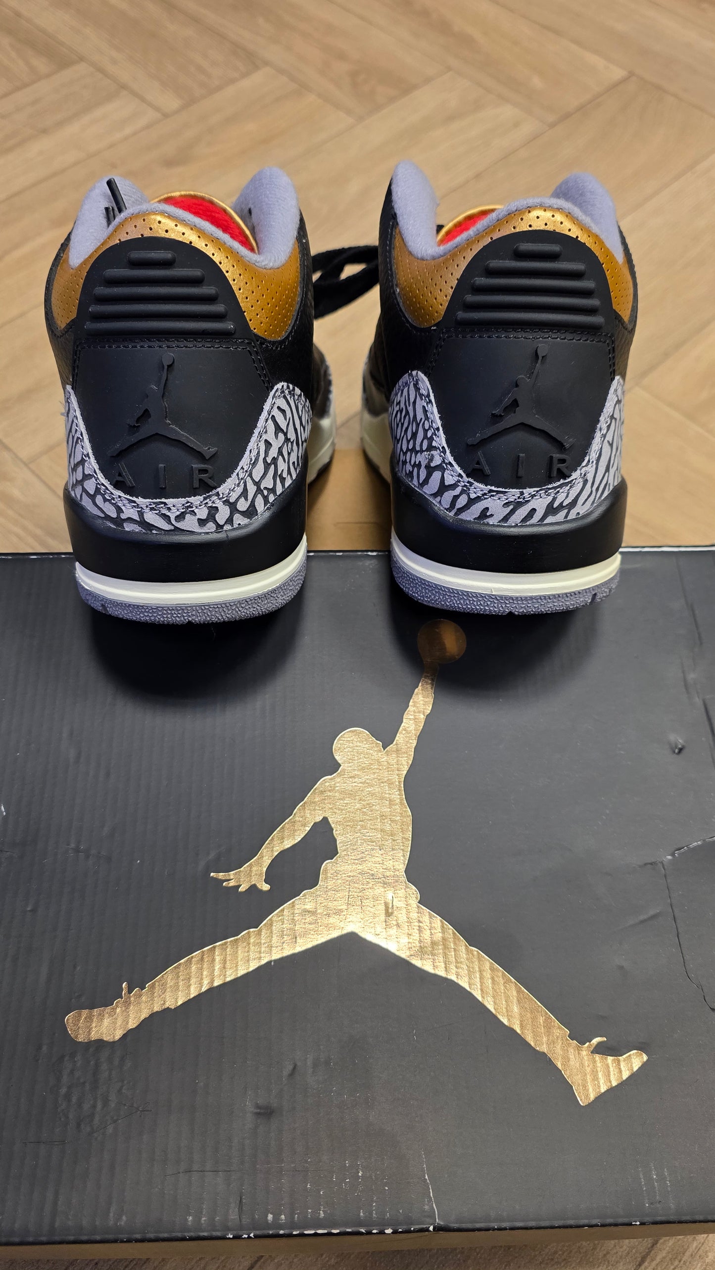 Jordan 3 Black Cement Gold