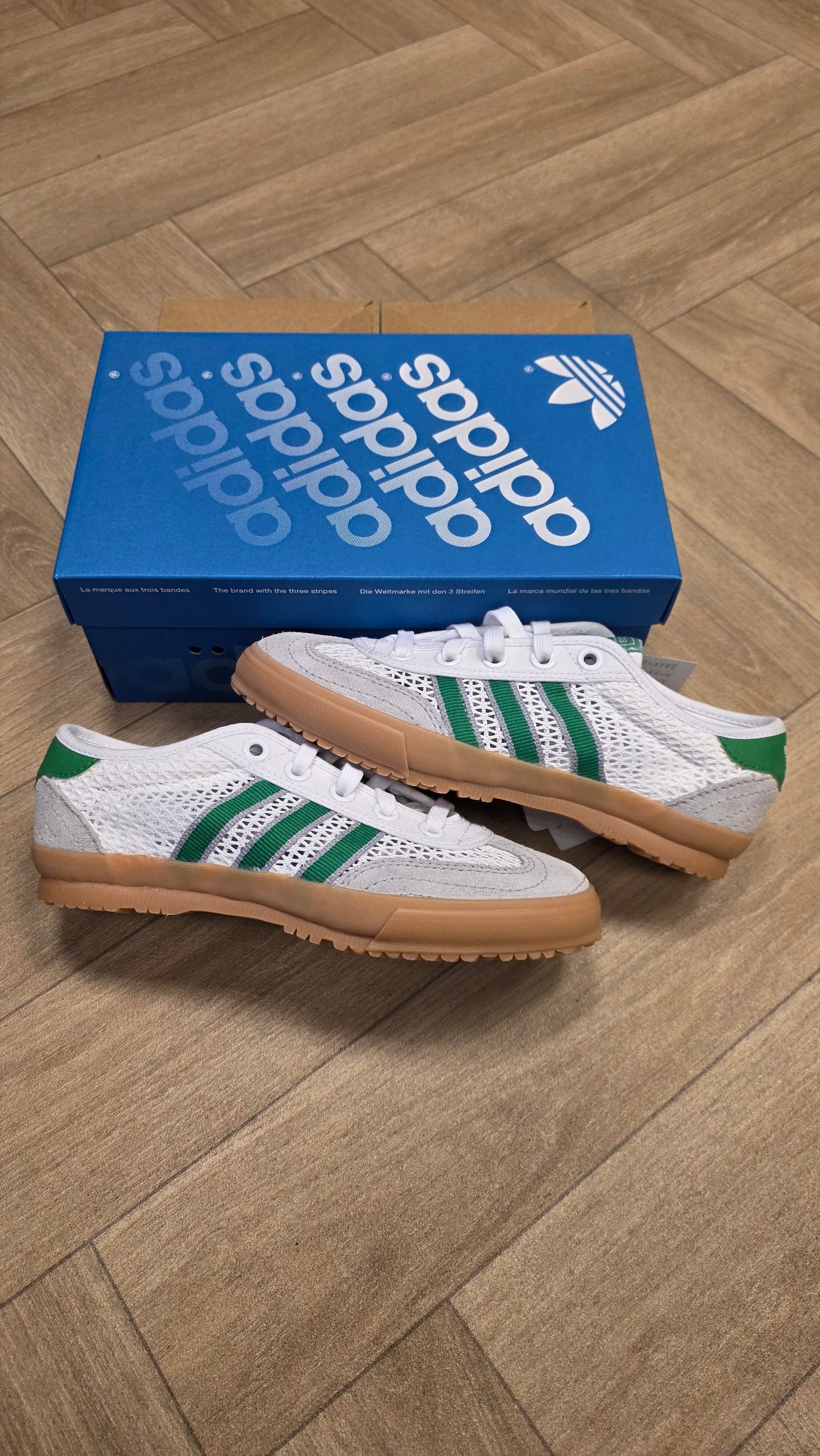 Adidas Tischtennis - White Green Grey