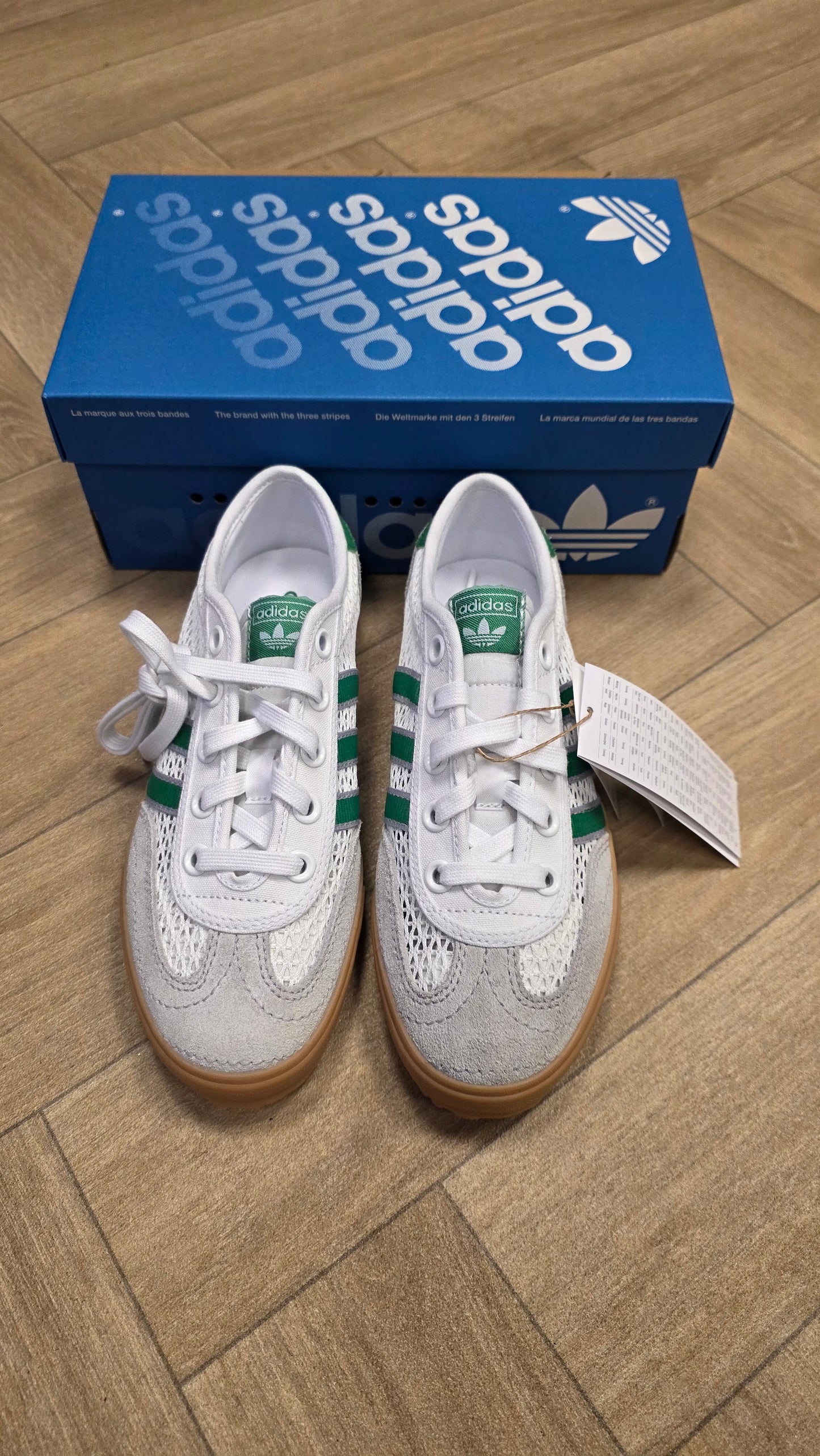 Adidas Tischtennis - White Green Grey